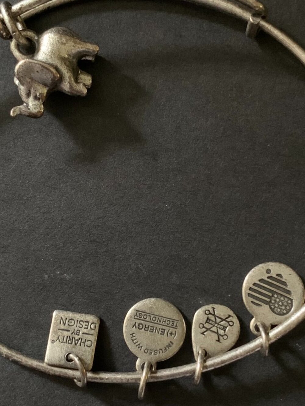 elephant charm with other charms shown in photo   "SEE description"